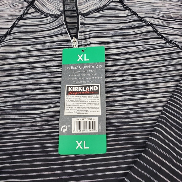 Women's Kirkland Signature 1/4 Zip Workout Top NWT - Picture 7 of 12